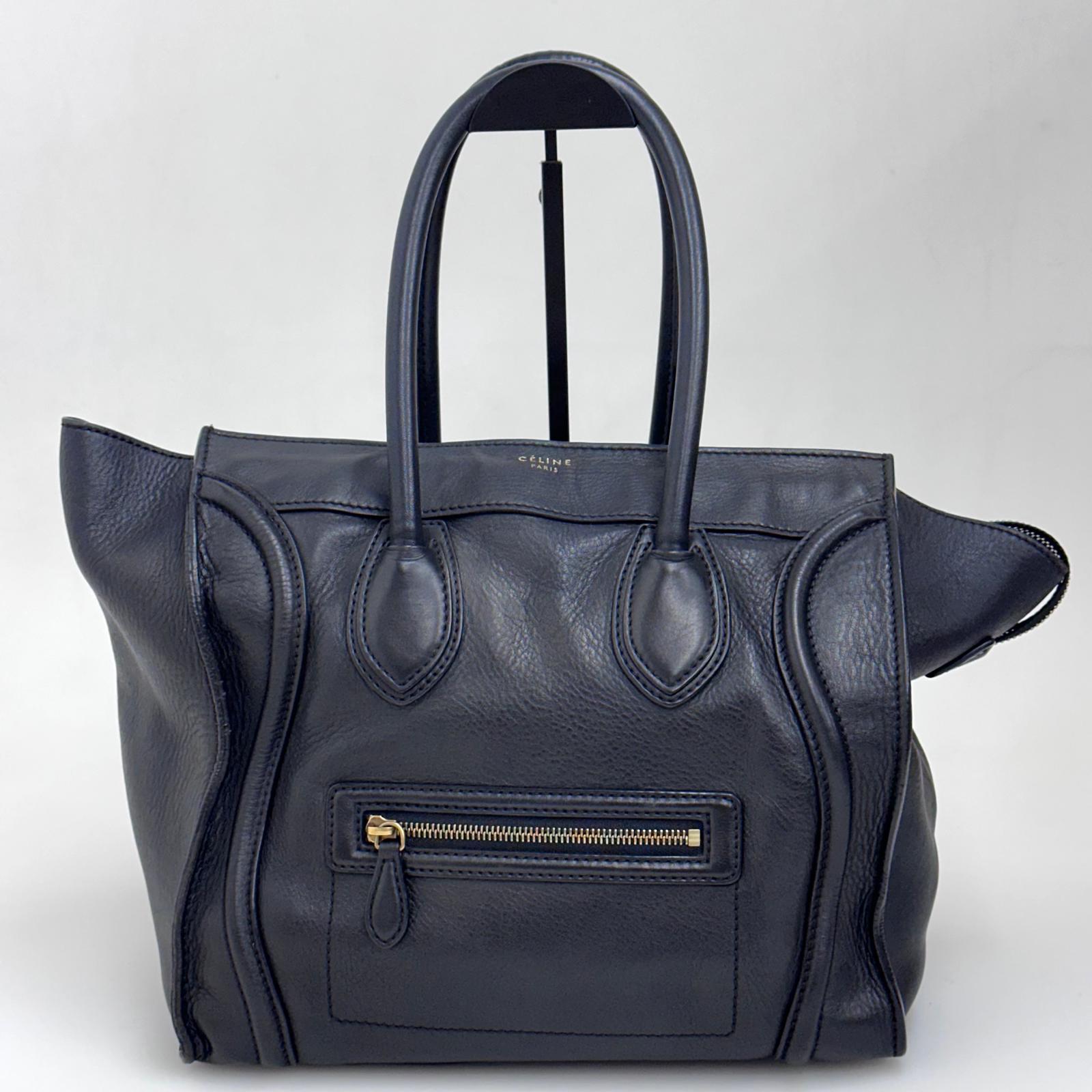 Céline Borsa Mini Luggage in Pelle Nera