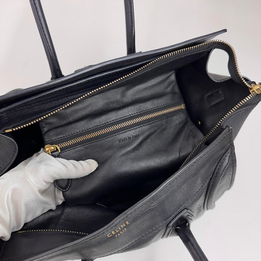 Céline Borsa Mini Luggage in Pelle Nera