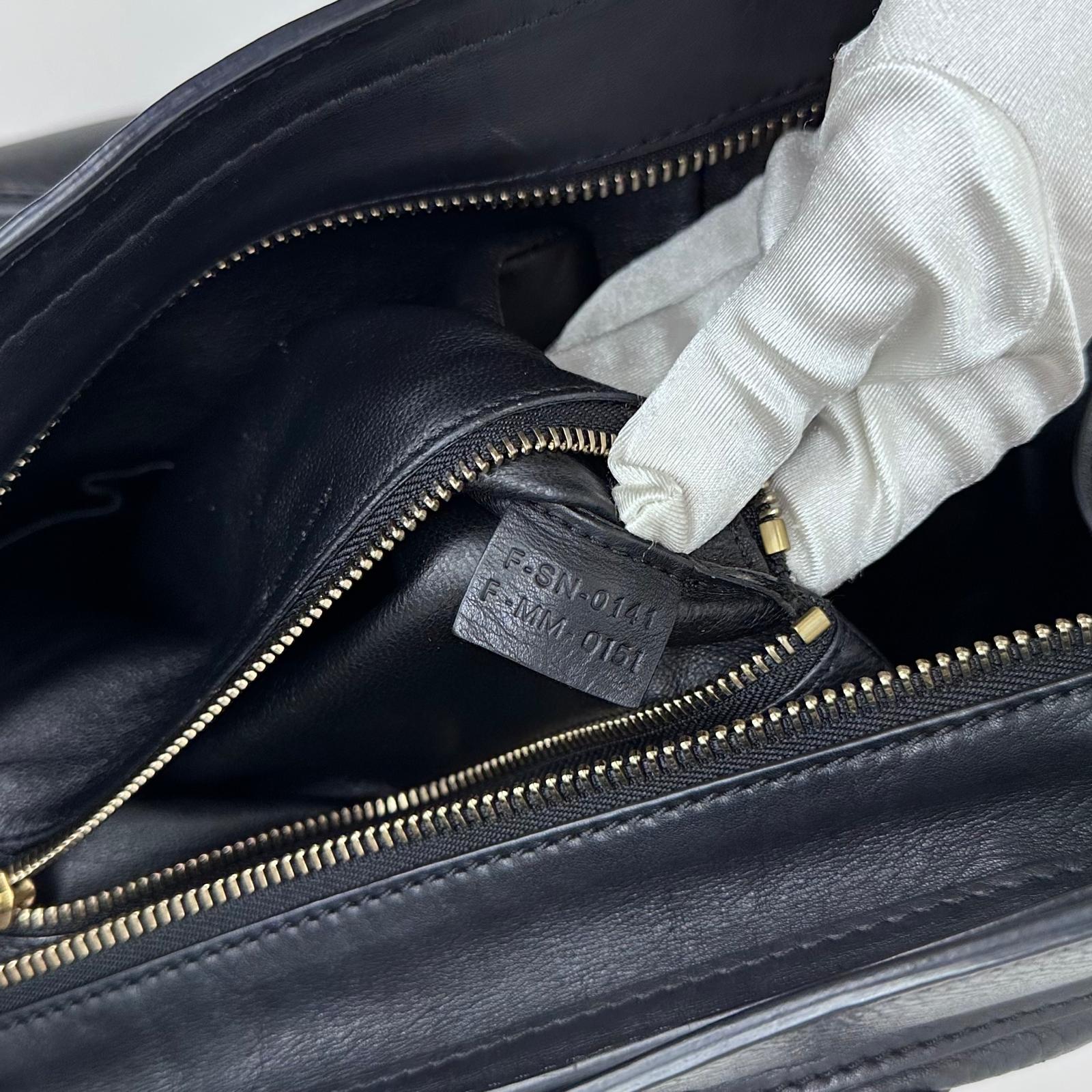 Céline Borsa Mini Luggage in Pelle Nera