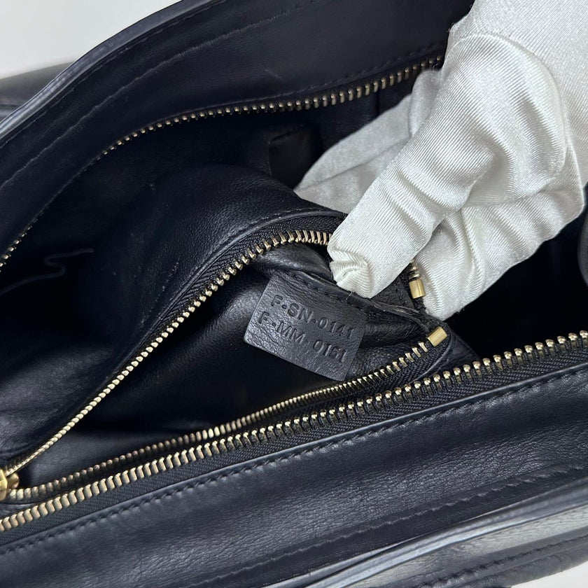 Céline Borsa Mini Luggage in Pelle Nera