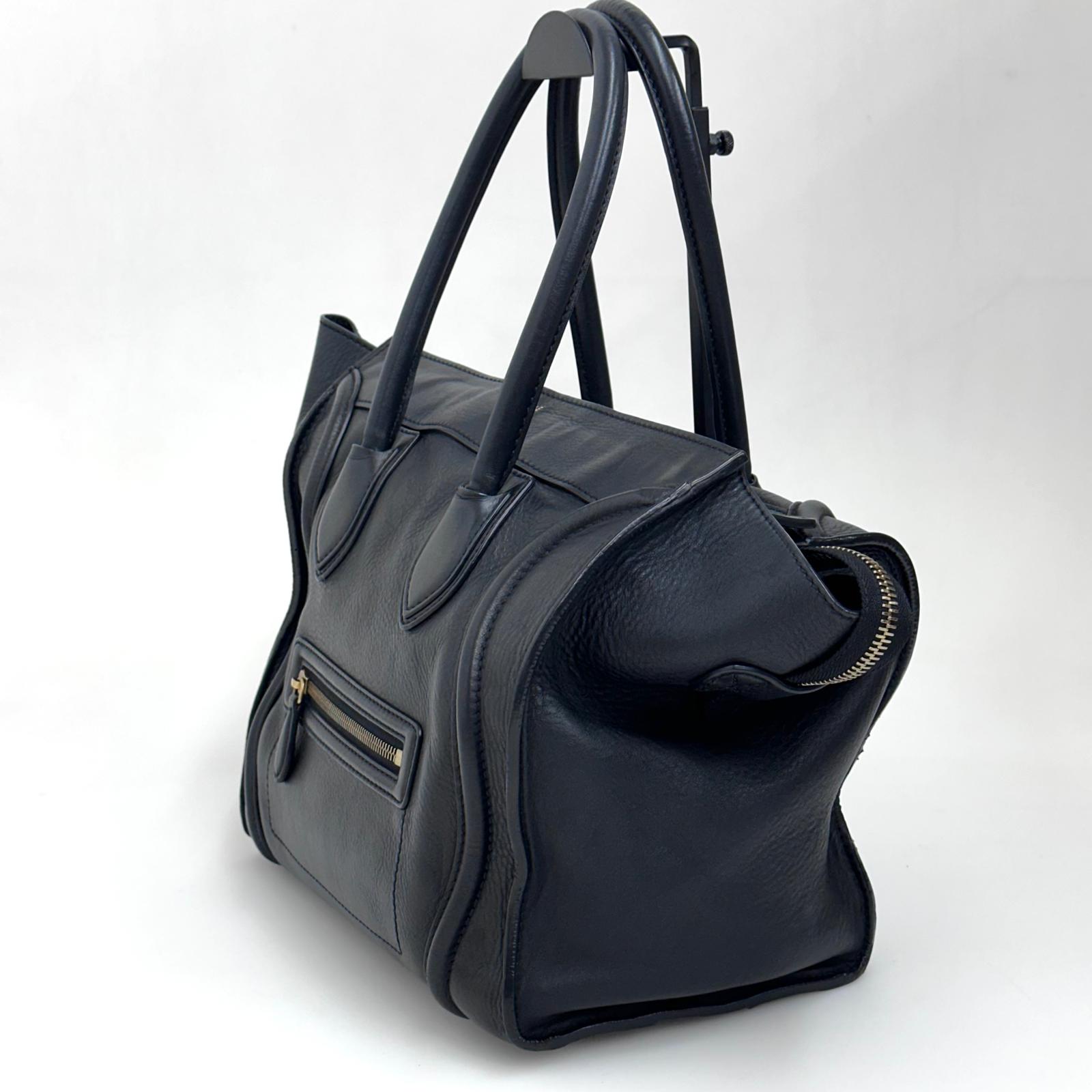 Céline Borsa Mini Luggage in Pelle Nera