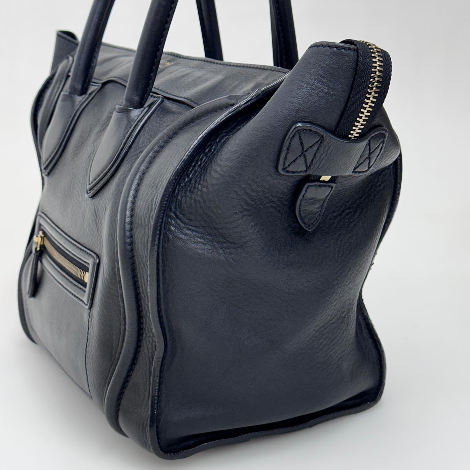 Céline Borsa Mini Luggage in Pelle Nera