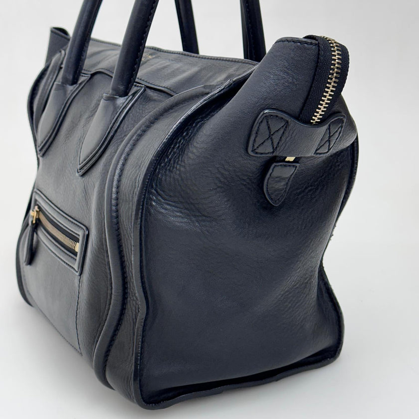 Céline Borsa Mini Luggage in Pelle Nera