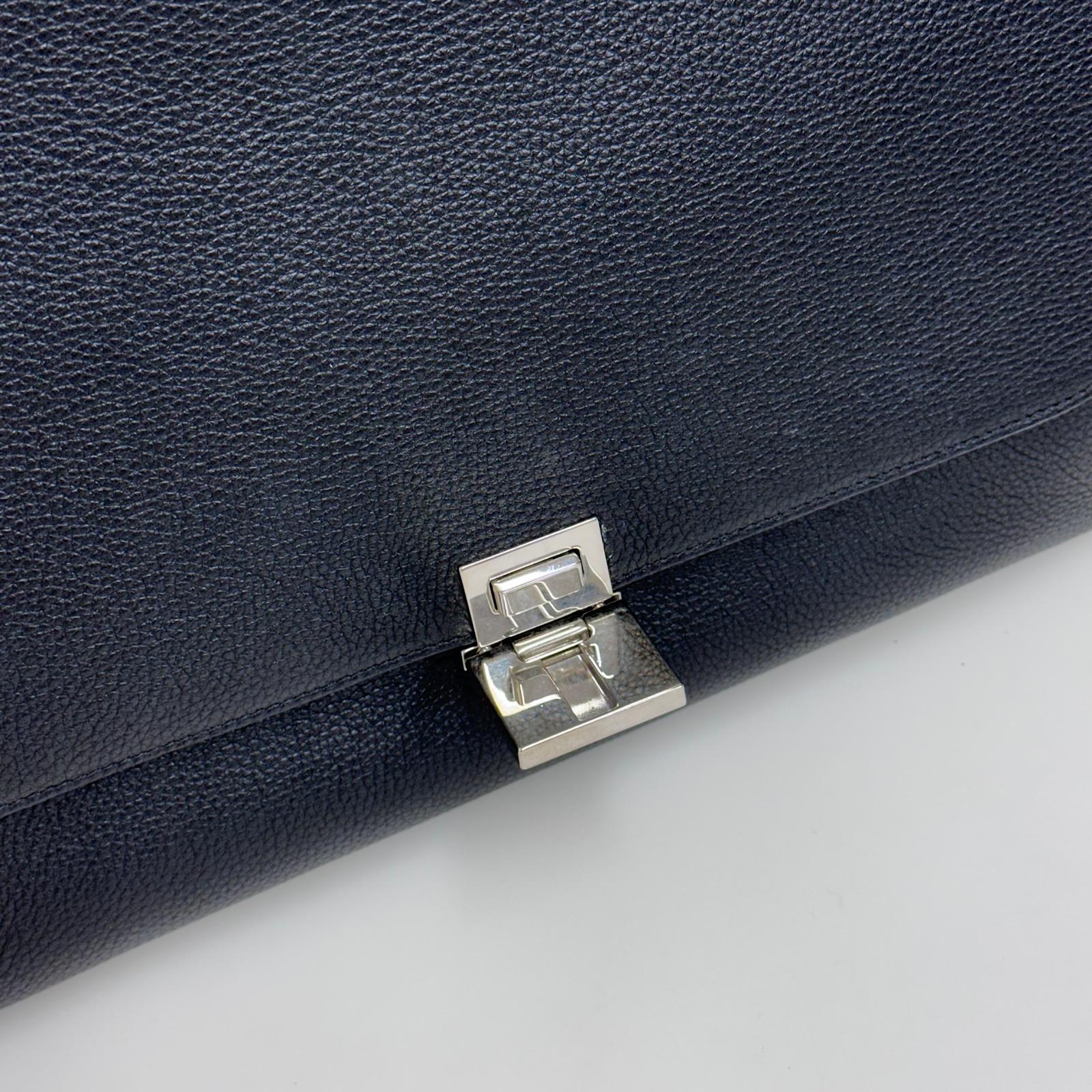 Céline Borsa Trapeze Medium in Pelle e Suede Nero
