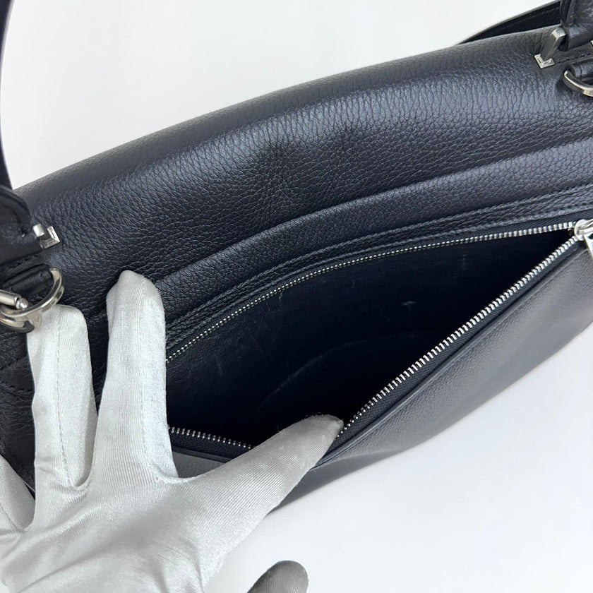 Céline Borsa Trapeze Medium in Pelle e Suede Nero