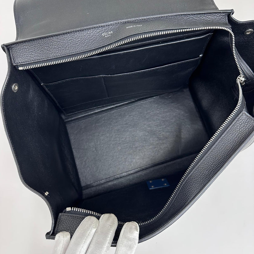 Céline Borsa Trapeze Medium in Pelle e Suede Nero