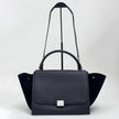 Céline Borsa Trapeze Medium in Pelle e Suede Nero