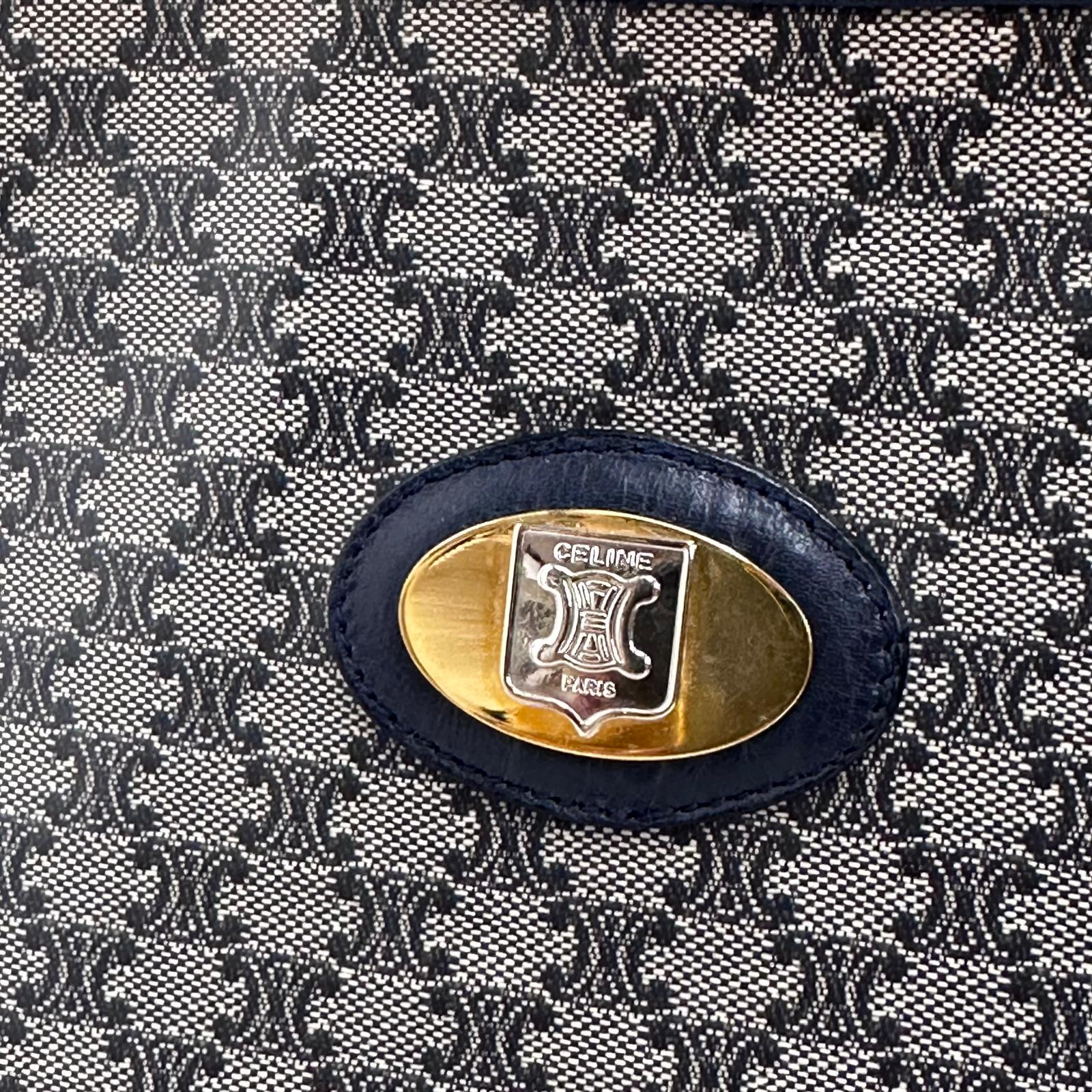 Céline Borsa Vintage C Macadam Blu Navy