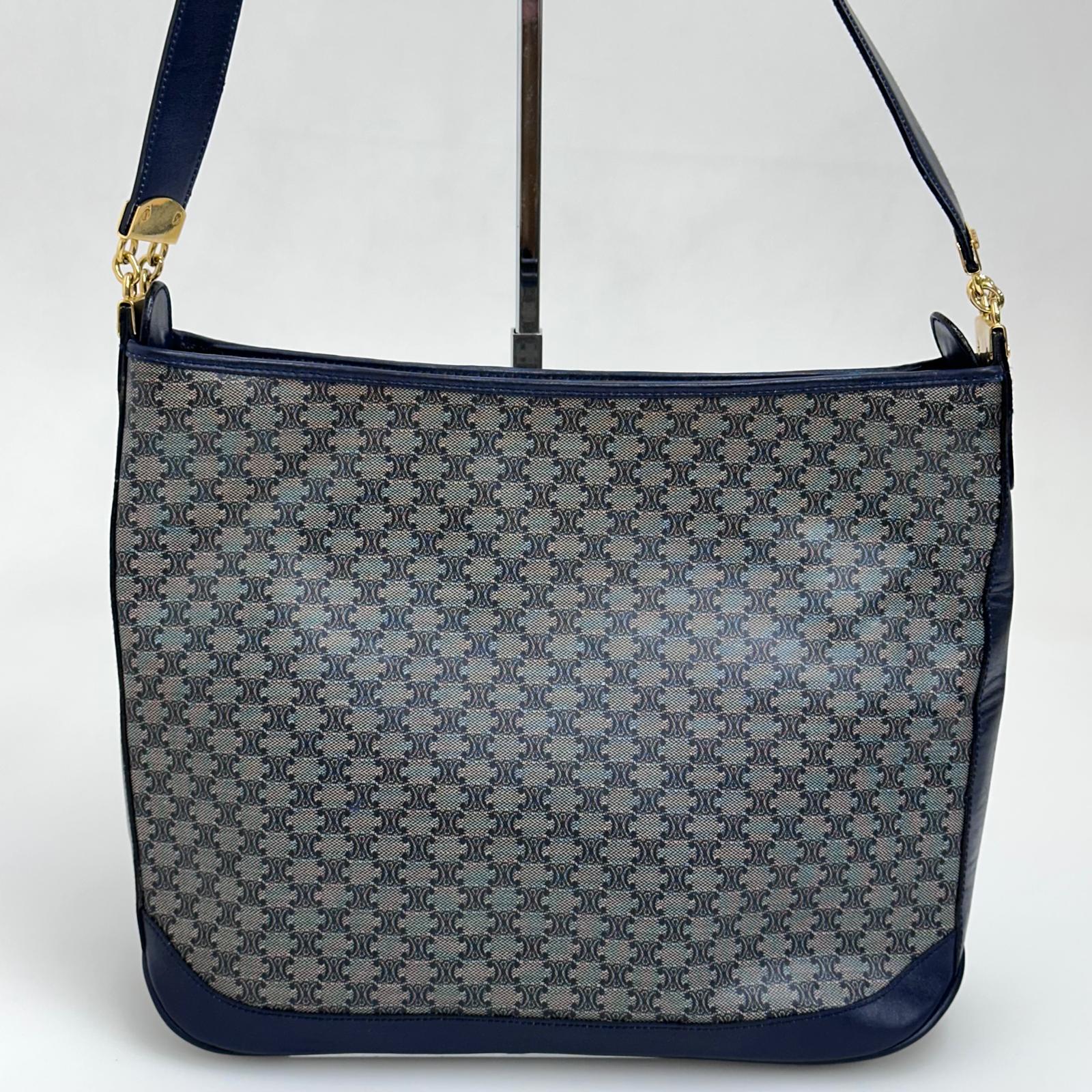 Céline Borsa Vintage C Macadam Blu Navy