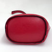 Céline Borsa Vintage Secchiello in Pelle Rossa con Anello Logo Dorato