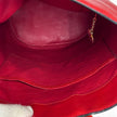 Céline Borsa Vintage Secchiello in Pelle Rossa con Anello Logo Dorato