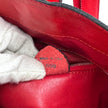 Céline Borsa Vintage Secchiello in Pelle Rossa con Anello Logo Dorato