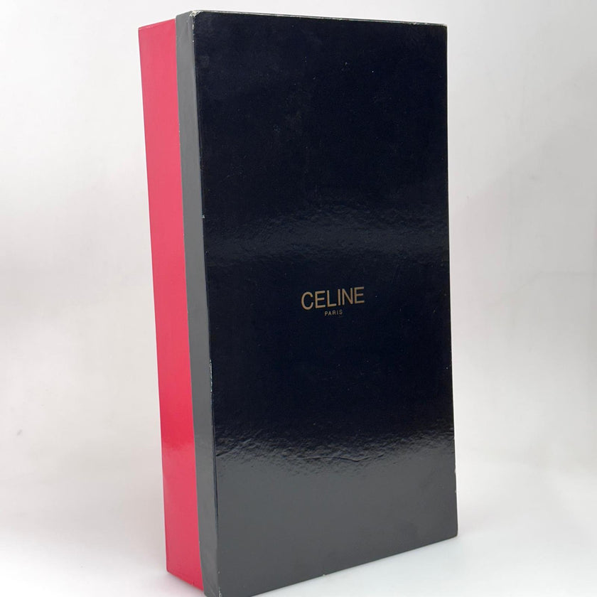 Céline Borsa Vintage Tweed Noisette in Pelle Effetto Radica