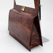 Céline Borsa Vintage Tweed Noisette in Pelle Effetto Radica