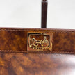 Céline Borsa Vintage Tweed Noisette in Pelle Effetto Radica