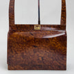 Céline Borsa Vintage Tweed Noisette in Pelle Effetto Radica