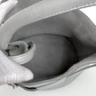 Céline Borsa a spalla Nano Bucket grigia in pelle liscia