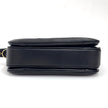 Céline Borsa a spalla vintage in pelle viola con chiusura logo dorata