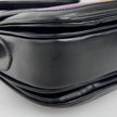 Céline Borsa a spalla vintage in pelle viola con chiusura logo dorata