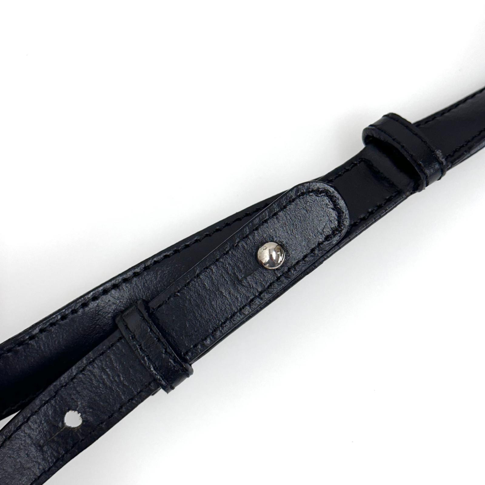 Céline C Phoebe Philo borsa a spalla in pelle nera a due vie