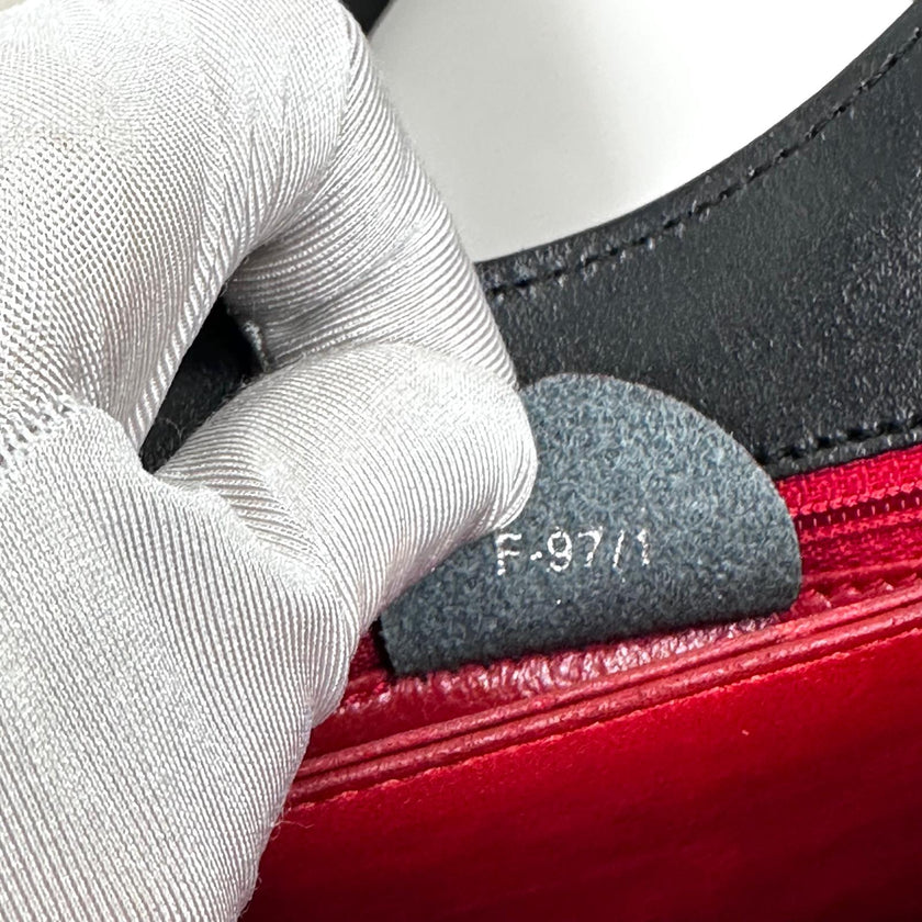 Céline C Phoebe Philo borsa a spalla in pelle nera a due vie