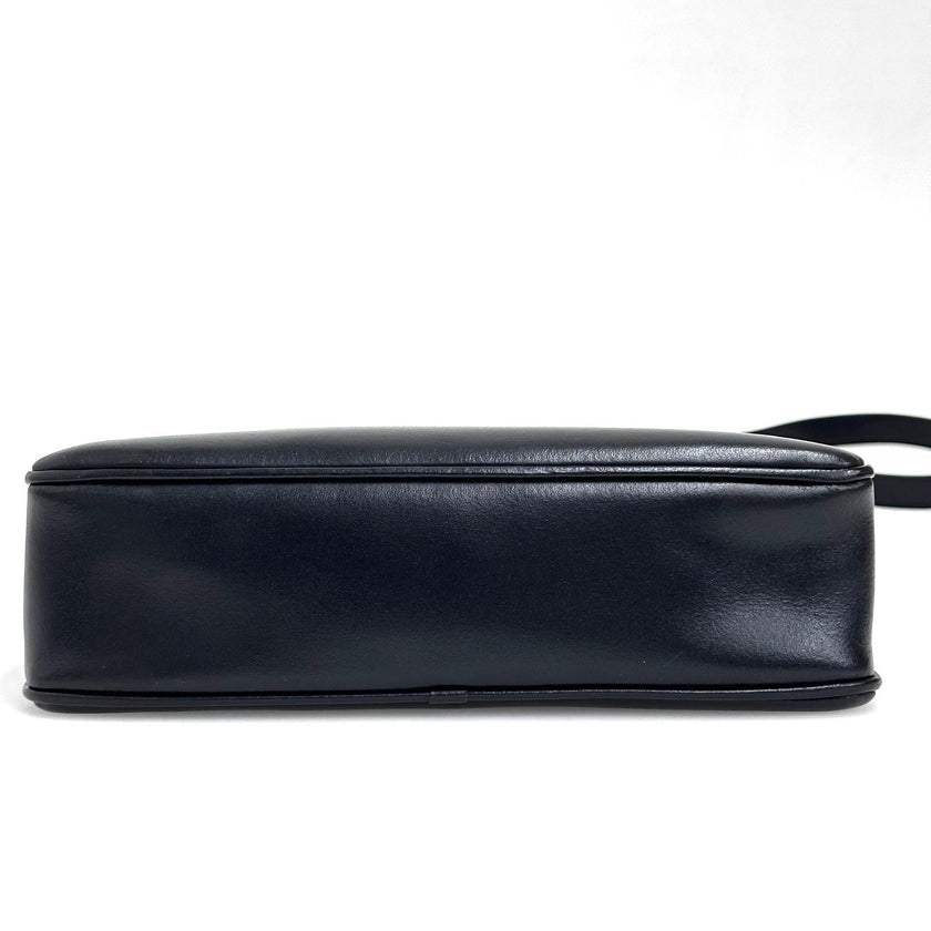 Céline C Phoebe Philo borsa a spalla in pelle nera a due vie