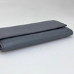 Celine Large Flap Wallet in Pelle di Vitello Granata Grigio