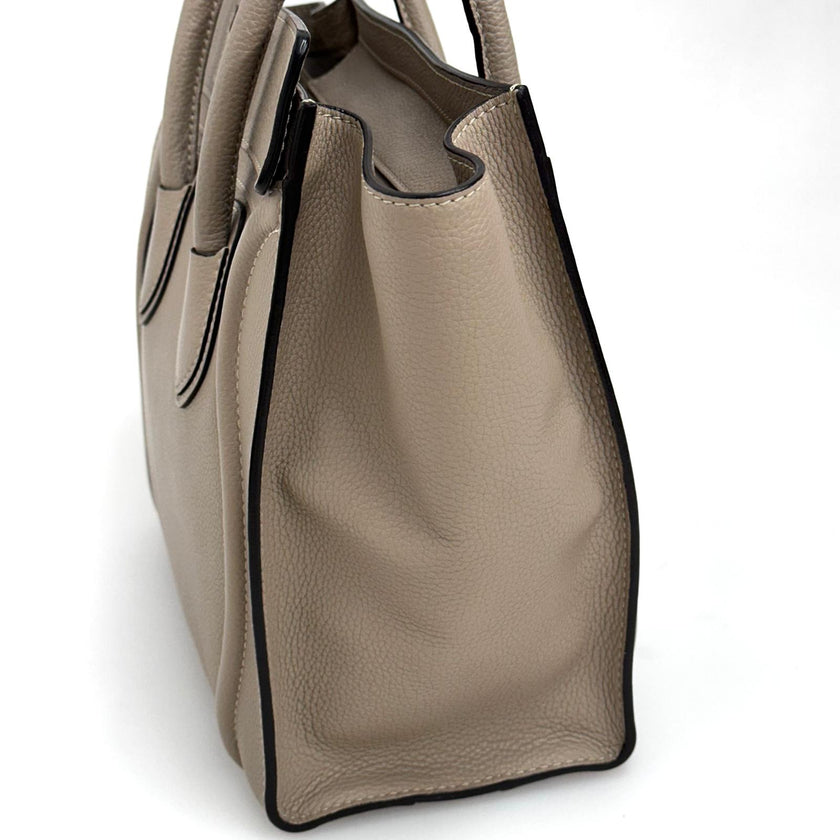 Céline borsa a mano Luggage Micro in pelle beige