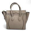 Céline borsa a mano Luggage Micro in pelle beige
