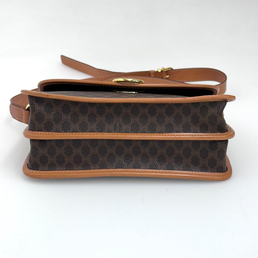 Céline borsa tracolla Macadam canvas e pelle