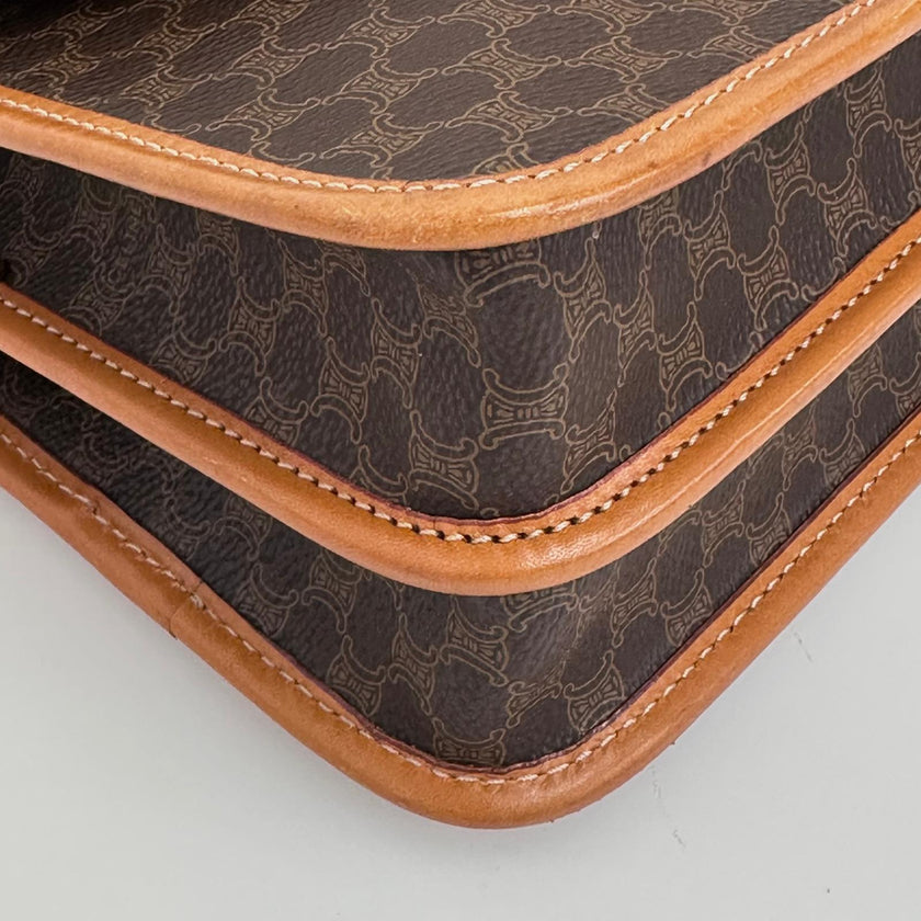 Céline borsa tracolla Macadam canvas e pelle