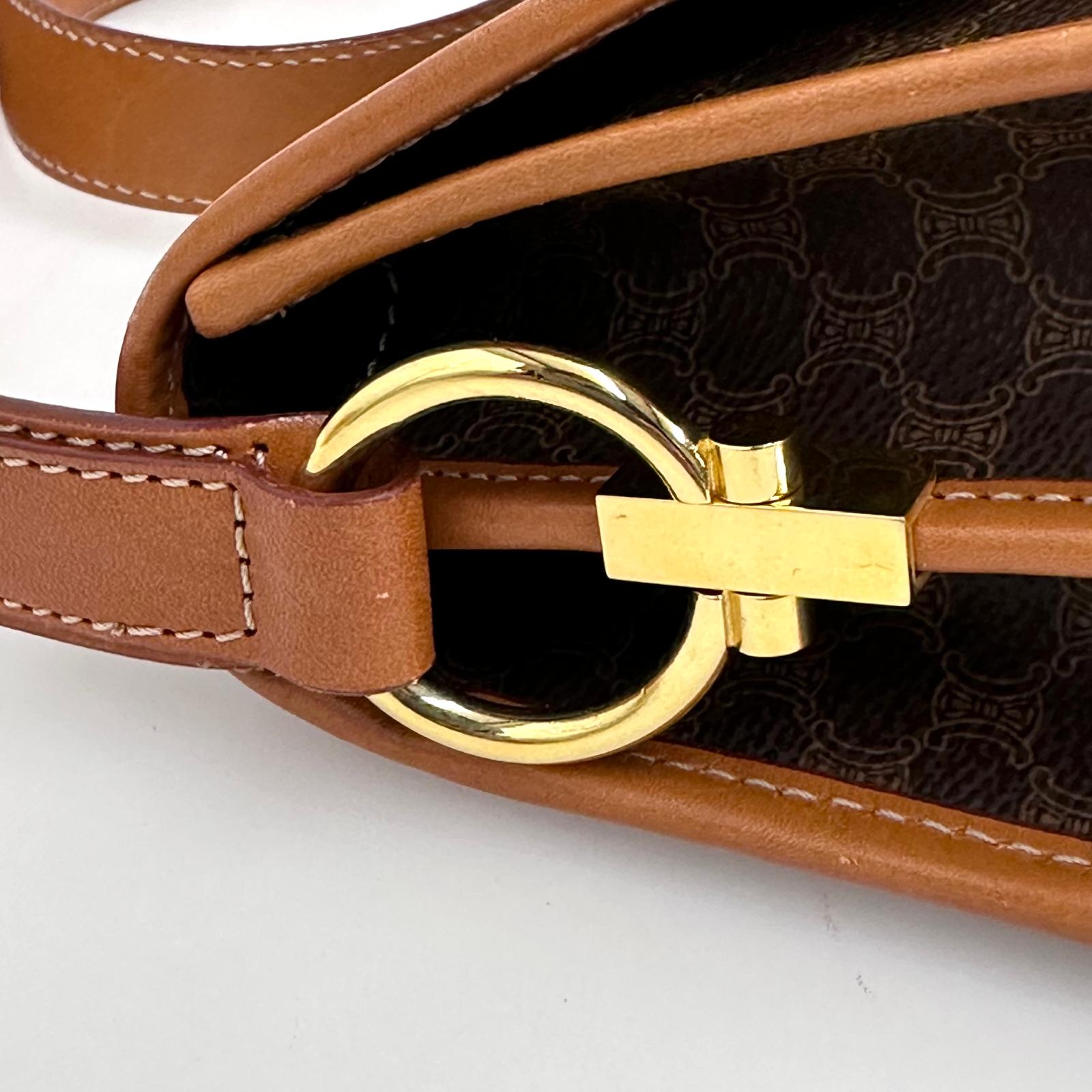 Céline borsa tracolla Macadam canvas e pelle