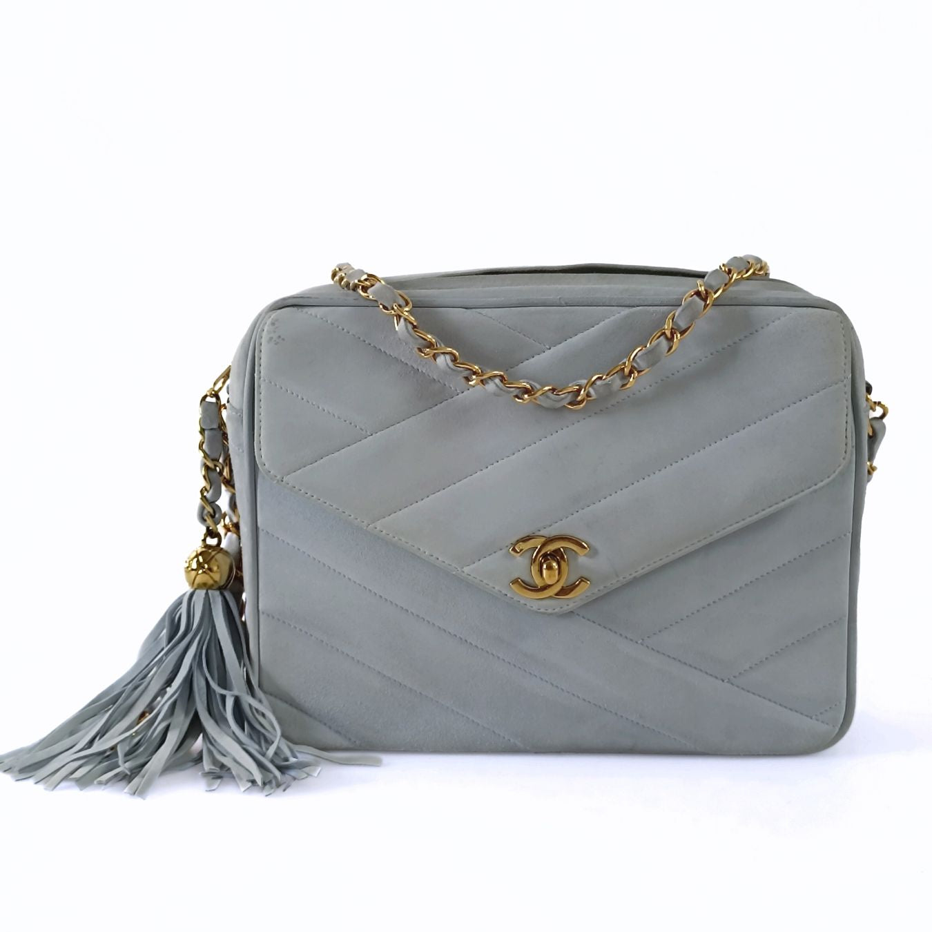 Chanel borsa a tracolla modello Camera con frangia