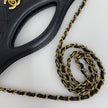 Chanel 31 Borsa Vintage Nera in Pelle Matelassé con Tracolla