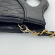Chanel 31 Borsa Vintage Nera in Pelle Matelassé con Tracolla