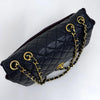 Chanel Borsa Classic Flap 25 in Pelle Nera con Finiture in Oro 24k