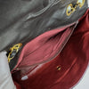 Chanel Borsa Classic Flap 25 in Pelle Nera con Finiture in Oro 24k