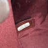 Chanel Borsa Classica Single Flap in Pelle Bordeaux con Finiture Bicolore Oro e Argento