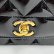 Chanel Borsa Diana Vintage in Vernice Nera Matelassé