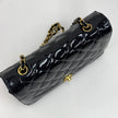 Chanel Borsa Diana Vintage in Vernice Nera Matelassé
