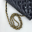 Chanel Borsa Diana Vintage in Vernice Nera Matelassé