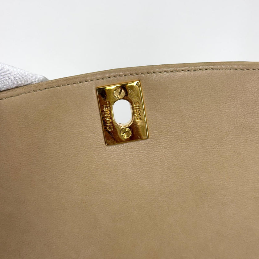 Chanel Borsa Diana Vintage in pelle beige