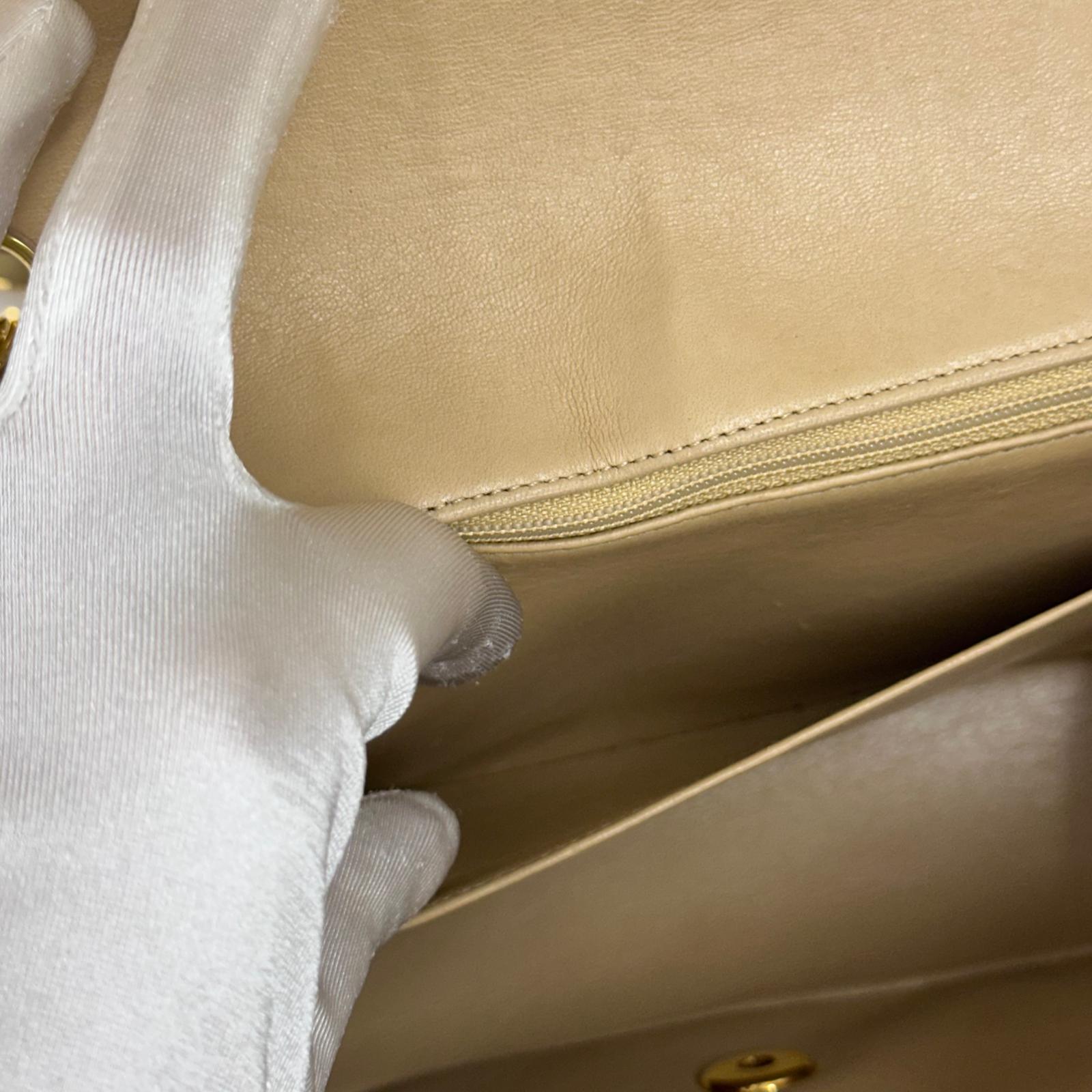 Chanel Borsa Diana Vintage in pelle beige