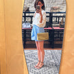 Chanel Borsa Diana Vintage in pelle beige
