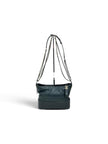 Chanel Borsa Gabrielle Media in Pelle Matelassé Verde Scuro