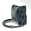 Chanel Borsa Gabrielle Media in Pelle Matelassé Verde Scuro