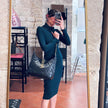 Chanel Borsa Hobo Vintage Matelassé Nera con Maxi Logo CC Dorato