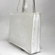 Chanel Borsa Shopping Tote CC Caviar Bianca