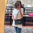 Chanel Borsa Timeless Classic Double Flap Limited Paris Vintage in pelle nera