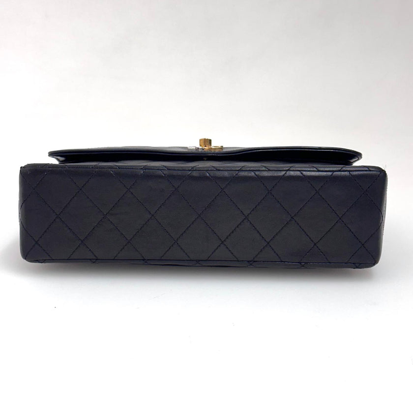 Chanel Borsa Timeless Classic Double Flap Limited Paris Vintage in pelle nera